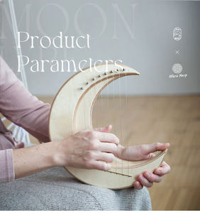 JELO <strong>Lyre</strong> <strong>Harp</strong> 8/11/15 <strong>String</strong> Maple Wood Crescent Moon Shape Musical Instruments <strong>String</strong> Guitar - Product Image 4