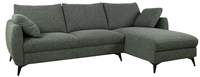 Canapé d'angle en tissu en promotion, couleur au choix, design moderne et luxueux, confortable et doux pour le salon