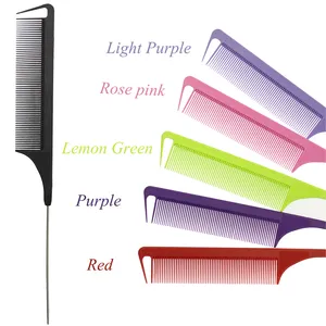 Гребень для крысиного хвоста, профессиональный карбоновый гребень для острых плетений, термостойкий гребень для разделения