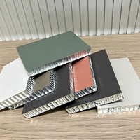 Panneau sandwich alvéolaire en aluminium ignifuge et écologique anti-moisissure avec garantie de 5 ans pour revêtement de façade de bâtiment et mur-rideau