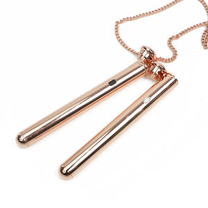 Mini Edelstahl tragbare Halskette Vibrator für Frauen - Product Image 1