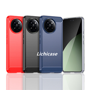 เคสโทรศัพท์มือถือผิวด้านลายคาร์บอนไฟเบอร์ lichicase TPU แบบนิ่มกันกระแทกสำหรับ Xiaomi Civi 4 Pro - Product Image 2