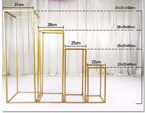 新しい結婚式の小道具幾何学的な錬鉄製スタンド造花道路リード創造的な装飾 - Product Image 2