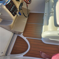 Tapis de sol en mousse EVA imitation teck pour plateforme de bain et cockpit de bateau, style SeaDek MarineMat, auto-adhésif, pour Chaparral 270 Signature 2005