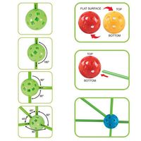 Kit de Construction de Fort pour Enfants : Tente de Jeu Intérieure DIY 3D avec Bâtons et Balles