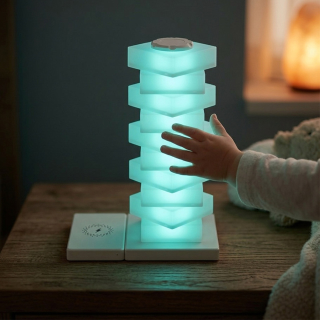 Smart WiFi RGB LED Desk Lamp Voice Control Dimmable Atmosphere Light for Living Room, Gaming Setup and Bedroom with Tuya App