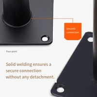 Moderne Schwarze Metall-Möbelfüße Schwerlast Konische Zylindrische Beine für Sofa Couchtisch Badezimmerschrank TV-Schrank