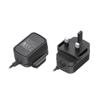 Adaptador de Corriente CA/CC de 12V 2A 24W con Enchufe UK, Certificación GS CE, Material PC ABS, 2 Años de Garantía, Controladores LED, Enchufes Inteligentes de Viaje