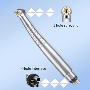 เครื่องมือขัดฟันไร้เงาความเร็วสูง พร้อมไฟ LED 5 ดวง ระบบพ่นน้ำในตัว แบริ่งเซรามิก แรงยึด 22N หัวขัดแบบ 2/4 รู - Product Image 5