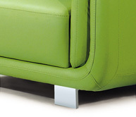 Nordisches Modernes Villa-Apartment-Möbel Polar 2-Sitzer Lounge-Sofa Lederpolsterung Wohnzimmer Modulares Sofa-Set Hohe Qualität