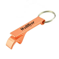 WELLFLYER BEOP-225 personnalisé en métal en vrac en gros pas cher multi blanc gravé métal porte-clés porte-clés décapsuleur