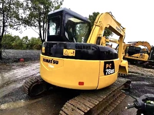Mini-excavatrice Komatsu PC78 d'occasion |   Excavatrice hydraulique d'occasion de 8 tonnes avec moteur Cummins, pompe Kawasaki, moteur hydraulique et marteau hydraulique - Product Image 4