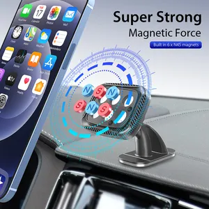 कार फोन माउंट के लिए सार्वभौमिक 360 डिग्री मजबूत चुंबकीय चुंबक सेल कार एयर वेंट मोबाइल फोन धारक