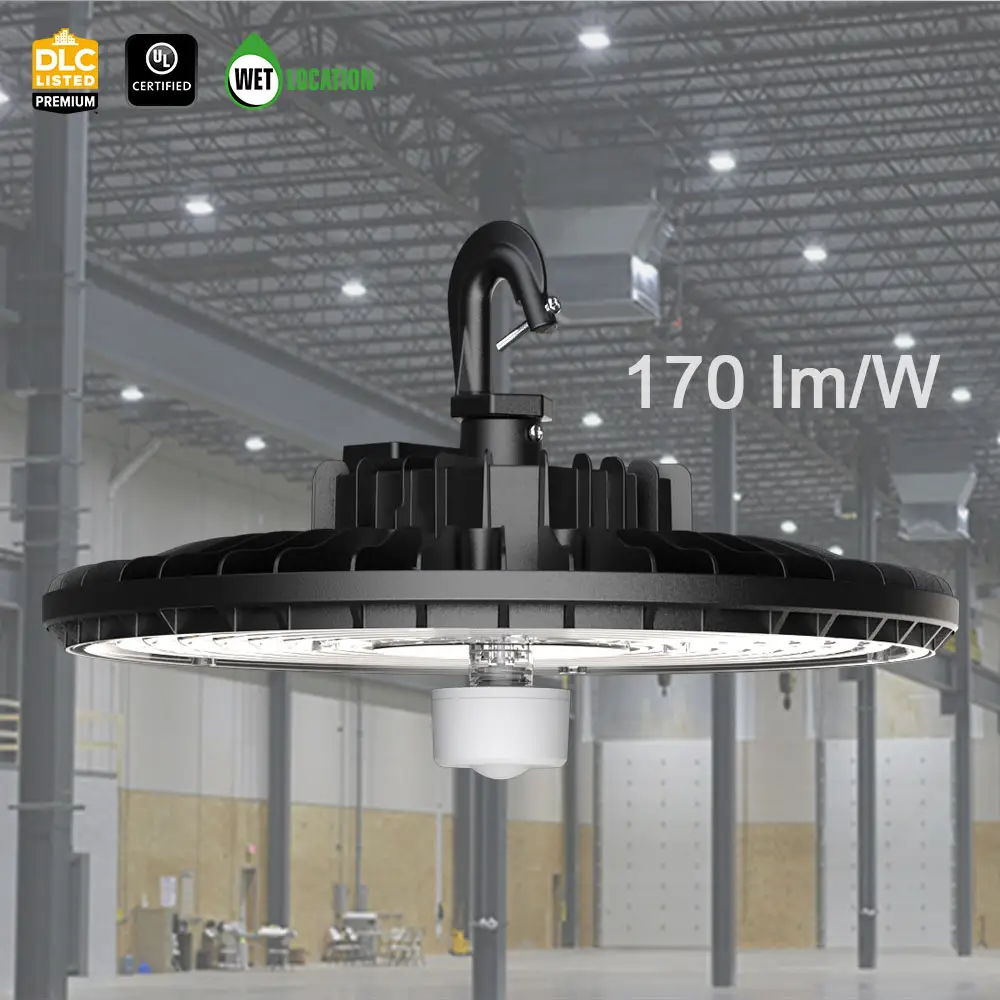 Lampu LED gudang komersial pintar lampu industri lampu lapangan Badminton lampu Lapangan Ufo LED Teluk tinggi