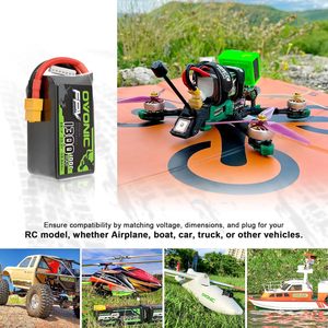 Batería Lipo OVONIC 6S 1300mAh 22.2V 100C XT60 para Dron de Carreras FPV RC Quadcopter - Product Image 4