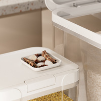 Boîte de rangement multifonctionnelle en plastique pour lessive en poudre, avec différentes formes
