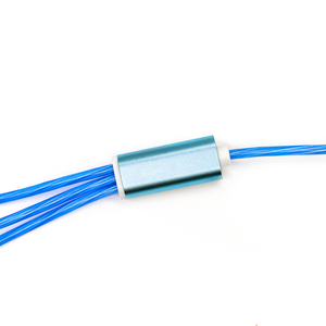 Câble de charge multifonction 3 en 1 Chargeur rapide lumineux Câble de données lumineux à LED Cordon de charge TPE durable - Product Image 3