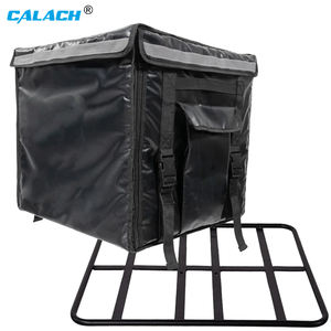 กระเป๋าเก็บความเย็นกันน้ำทนทานสำหรับมอเตอร์ไซค์กระเป๋าส่งอาหารสี<span class=keywords><strong>ด</strong></span>ำสำหรับจักรยาน - Product Image 1