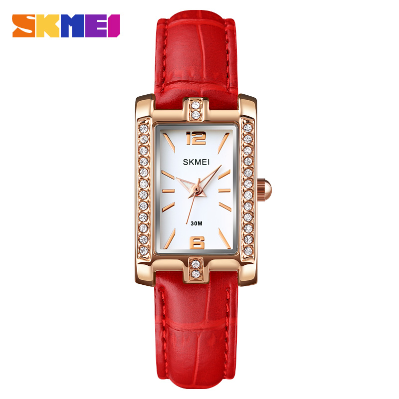 red leather strap