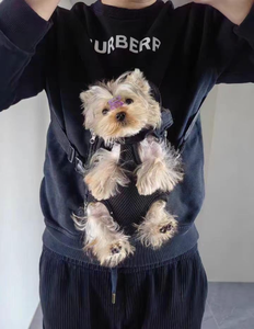 Ayarlanabilir evcil hayvan taşıyıcı sırt çantası-ön bakan köpek kedi seyahat çantası bacaklar dışarı tasarım, yürüyüş kamp için nefes örgü - Product Image 5