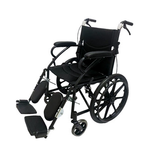 Silla de ruedas manual ligera con freno en U y soporte para muslos para uso de movilidad en personas mayores y con discapacidad - Product Image 4