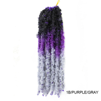 12 Tresses au crochet Butterfly Locs de 14 pouces 1B 4 27 30 BUG #   Extensions de cheveux au crochet en faux locs papillon doux pour femmes