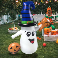 Poupée gonflable fantôme d'Halloween en PVC, prix de gros d'usine pas cher. Mascotte gonflable mignonne de dessin animé, équipement publicitaire