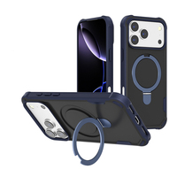Étui de téléphone à protection anti-chute de qualité militaire pour iPhone 18 Pro Max, coque magnétique avec support rotatif à 360 degrés
