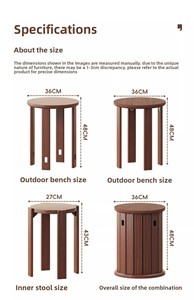 <span class=keywords><strong>Tabouret</strong></span> rond <span class=keywords><strong>en</strong></span> bois minimaliste, durable, extensible et empilable avec un design écologique pour le salon, l'hôtel, l'appartement, la maison, les meubles - Product Image 3