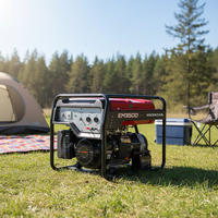 EM3500 3.5kva H Onda Generator Bensin Portabel Berpendingin Udara, Dapat Beroperasi Terus Menerus Selama 12 Jam