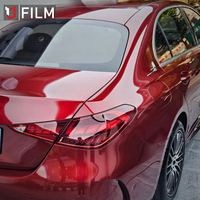 Film de protection pour voiture YAJIU, rouleau de vinyle auto-adhésif, vinyle liquide métallique rouge sang de dragon pour voiture