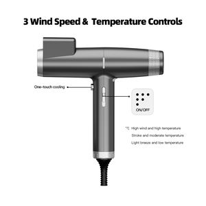 فرشاة هواء ساخن احترافية بخطوة واحدة تعمل بالأشعة تحت الحمراء تعمل بضربة ذكية تعزز درجة حرارة الشعر - Product Image 4