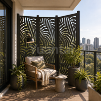 Panneaux de séparation décoratifs en WPC pour balcon, écran d'intimité extérieur pour appartement, étanches, sur mesure pour la distribution en gros