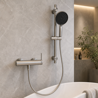 Ensemble de douche mural compact en acier inoxydable 304 sans plomb, fonction unique, avec douchette à main - Usine Kaiping