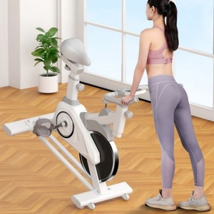 <span class=keywords><strong>Vélo</strong></span> de spinning d'intérieur silencieux pour entraînement cardio, équipement de gym à domicile, <span class=keywords><strong>vélo</strong></span> <span class=keywords><strong>stationnaire</strong></span> à résistance réglable pour la perte de poids - Product Image 4