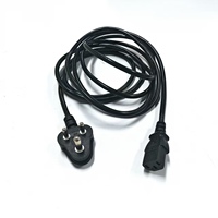 Câble d'alimentation pour ordinateur avec prise sud-africaine/indienne à 3 broches vers IEC C13, rallonge de câble d'alimentation pour appareils électriques