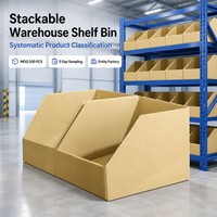 Bac de rangement en carton ondulé pour accessoires électroniques, idéal pour l'affichage et l'efficacité de la picking en entrepôt - Vente en gros usine