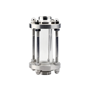 Vitre de visualisation hygiénique en acier inoxydable 304 avec bride de tuyau soudée pour pipeline industriel - Product Image 1