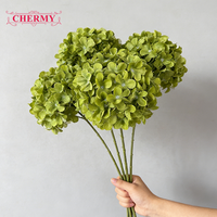 Bunga Hydrangea Sutra Putih Buatan Pabrik DC201 Grosir Langsung, Tersedia dalam Jumlah Besar untuk Dekorasi Pernikahan & Rumah