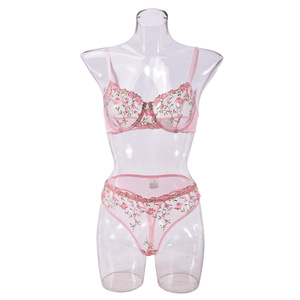 Hoa tinh tế thêu sexy cám dỗ phong cách MỤC VỤ Tán Tỉnh bạn gái có thể thay đổi Bộ 2 Bộ - Product Image 6