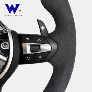 Volante de Cuero de Ciervo para <span class=keywords><strong>BMW</strong></span> E90 F30 F20 X5 F15 F10 M3 M6 X6 E71 E60 F25 F31 F36 F11 X1 F48 F82 M3 M4 M5 M6  M Sports Car - Product Image 3