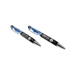 Yeni tasarım yaratıcı DIY boş yüzen tükenmez kalem glitter yağ kalem