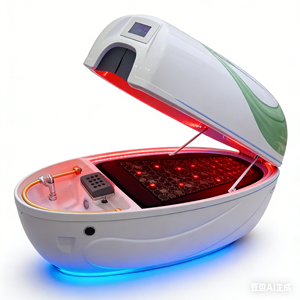 Cabine de douche sauna électrique confortable avec porte coulissante, lit de lavage de cheveux pour spa, cabine de sauna infrarouge - Product Image 3