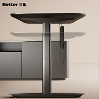 Bureau de direction au design moderne avec un style unique, mobilier de bureau haut de gamme, table de bureau contemporaine pour les bureaux d'entreprise