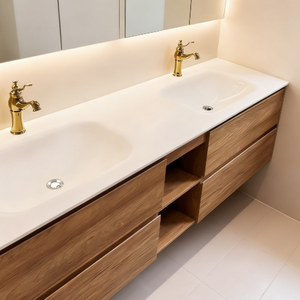 Grand lavabo <span class=keywords><strong>en</strong></span> <span class=keywords><strong>pierre</strong></span> artificielle <span class=keywords><strong>en</strong></span> acrylique domestique ou commercial Lavabo simple ou double personnalisé - Product Image 2