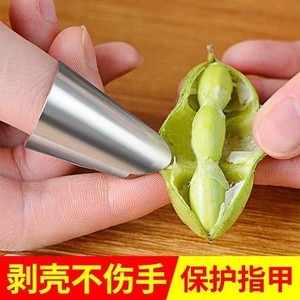 Protège-doigts en acier inoxydable pour éplucher l'ail, pour une utilisation en cuisine - Product Image 4