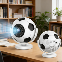 Projecteur intelligent pour la maison, système Android 14 le plus récent, écran LCD 1080P, vidéo sportive, football, 720P HD, WiFi, projecteur d'art, projecteur de match de football