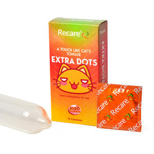 Condones Recare/OEM de Marca Privada con Puntos, 12 Unidades, para Hombre, Alta Calidad, Seguros, Divertidos, para Mayor Placer - Product Image 5