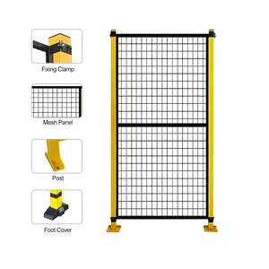 Valla robótica <span class=keywords><strong>de</strong></span> red <span class=keywords><strong>de</strong></span> aislamiento <span class=keywords><strong>de</strong></span> <span class=keywords><strong>aluminio</strong></span> con recubrimiento <span class=keywords><strong>de</strong></span> polvo amarillo negro para <span class=keywords><strong>taller</strong></span> - Product Image 6