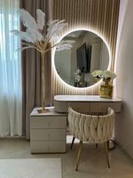 Offre Spéciale Coiffeuse de Maquillage Lumineuse en Bois avec Miroir Blanc